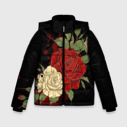 Зимняя куртка для мальчика Прекрасные розы