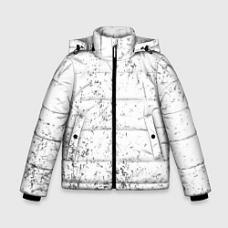 Куртка зимняя для мальчика Потертость и бызги, цвет: 3D-черный