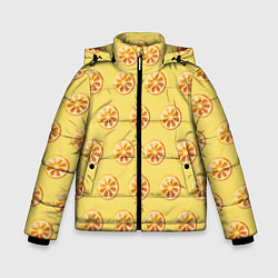 Зимняя куртка для мальчика Апельсин Паттерн - Желтая версия