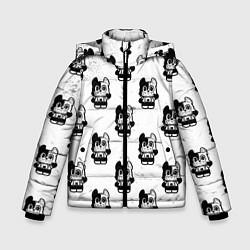 Куртка зимняя для мальчика Глейпнир узор арт, цвет: 3D-черный