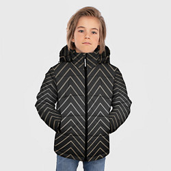 Куртка зимняя для мальчика Black gold - Линии, цвет: 3D-светло-серый — фото 2