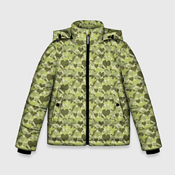 Зимняя куртка для мальчика Милитари сердце пиксель