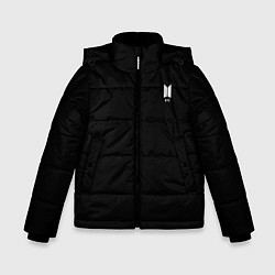 Куртка зимняя для мальчика BTS smail logo, цвет: 3D-светло-серый