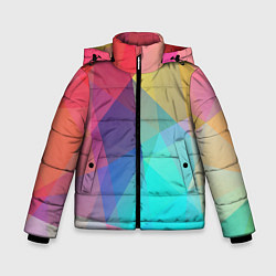 Зимняя куртка для мальчика Нежный разноцветный фон