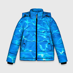Зимняя куртка для мальчика Абстрактные волны бассейна - текстура