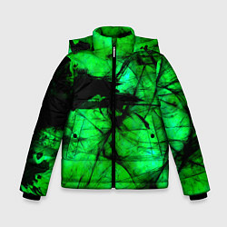 Куртка зимняя для мальчика Зеленый фантом, цвет: 3D-красный