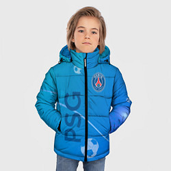 Куртка зимняя для мальчика Psg абстракция спорт, цвет: 3D-светло-серый — фото 2