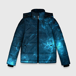 Куртка зимняя для мальчика Blue stars, цвет: 3D-черный