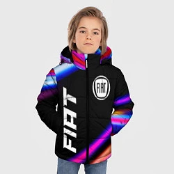 Куртка зимняя для мальчика Fiat speed lights, цвет: 3D-черный — фото 2