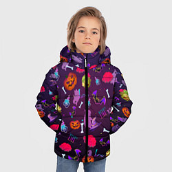 Куртка зимняя для мальчика Это Хэллоуин, цвет: 3D-светло-серый — фото 2