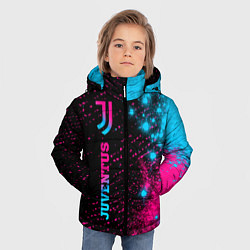 Куртка зимняя для мальчика Juventus - neon gradient: по-вертикали, цвет: 3D-черный — фото 2