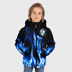 Куртка зимняя для мальчика BMW fire, цвет: 3D-светло-серый — фото 2