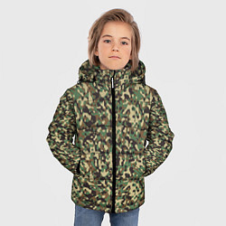 Куртка зимняя для мальчика Камуфляж Woodland мелкий, цвет: 3D-светло-серый — фото 2
