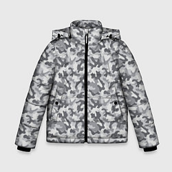 Куртка зимняя для мальчика Камуфляж М-21 серый, цвет: 3D-светло-серый