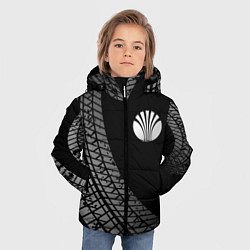 Куртка зимняя для мальчика Daewoo tire tracks, цвет: 3D-черный — фото 2