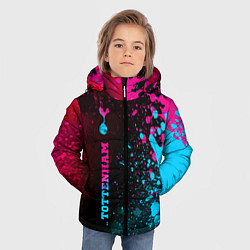 Куртка зимняя для мальчика Tottenham - neon gradient: по-вертикали, цвет: 3D-черный — фото 2