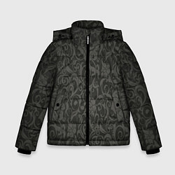 Куртка зимняя для мальчика The dark flowers, цвет: 3D-светло-серый