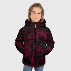 Куртка зимняя для мальчика Спарта - с мечем и щитом, цвет: 3D-черный — фото 2