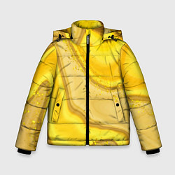 Куртка зимняя для мальчика Сладкий янтарный мед, цвет: 3D-светло-серый