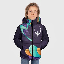Куртка зимняя для мальчика Quake graffity splash, цвет: 3D-черный — фото 2