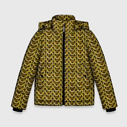 Зимняя куртка для мальчика Кольчуга проволока золото