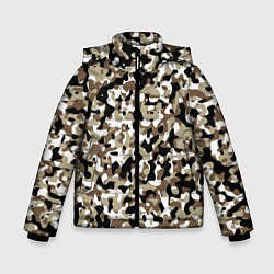 Куртка зимняя для мальчика Камуфляж зимний лес - мелкий, цвет: 3D-светло-серый