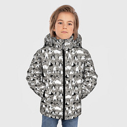 Куртка зимняя для мальчика Кролики пятнистые, цвет: 3D-светло-серый — фото 2