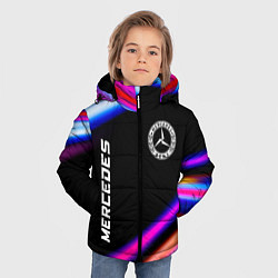 Куртка зимняя для мальчика Mercedes speed lights, цвет: 3D-черный — фото 2