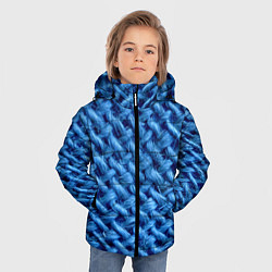 Куртка зимняя для мальчика Грубая вязка - Fashion 2099, цвет: 3D-черный — фото 2