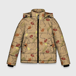 Куртка зимняя для мальчика Ранняя осень, цвет: 3D-светло-серый