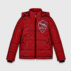 Куртка зимняя для мальчика Roma отпечатки, цвет: 3D-красный