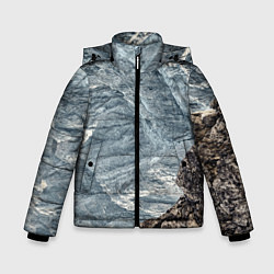 Куртка зимняя для мальчика Море и гора, цвет: 3D-светло-серый