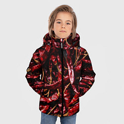 Куртка зимняя для мальчика Перчики чили, цвет: 3D-красный — фото 2