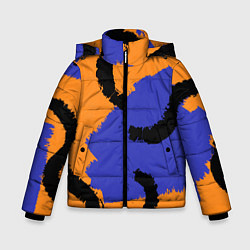 Зимняя куртка для мальчика Абстрактные крупные полосы