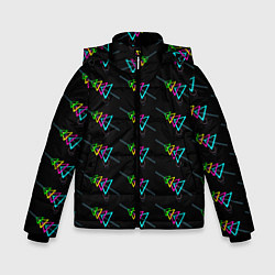 Зимняя куртка для мальчика Colored triangles