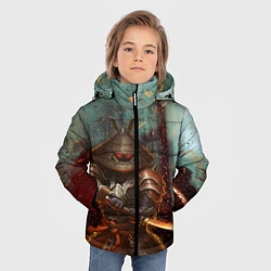Куртка зимняя для мальчика Кодзуки, цвет: 3D-черный — фото 2
