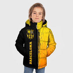 Куртка зимняя для мальчика Barcelona - gold gradient: по-вертикали, цвет: 3D-черный — фото 2