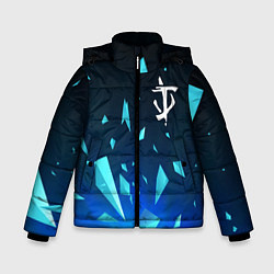 Куртка зимняя для мальчика Doom взрыв частиц, цвет: 3D-черный