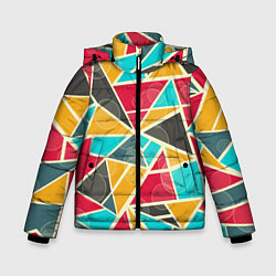 Зимняя куртка для мальчика Хаос из геометрических фигур