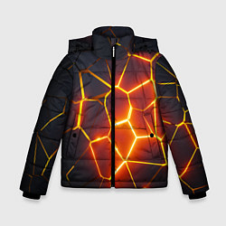 Зимняя куртка для мальчика Огненные трещины