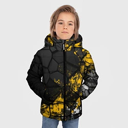 Куртка зимняя для мальчика Имперская геометрия, цвет: 3D-черный — фото 2