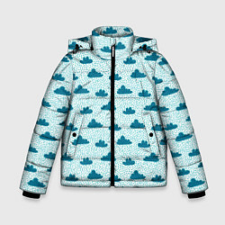 Зимняя куртка для мальчика Облака и дождь