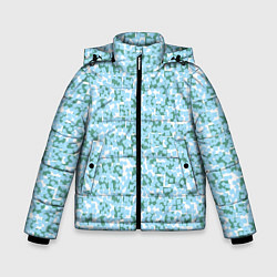 Зимняя куртка для мальчика Квадраты абстракция