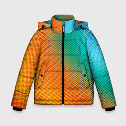 Куртка зимняя для мальчика Полутоновый градиент - текстура, цвет: 3D-светло-серый