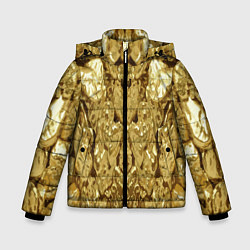 Куртка зимняя для мальчика Золотая кожа, цвет: 3D-светло-серый