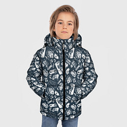Куртка зимняя для мальчика Геймер и игровые приставки и автоматы ретро, цвет: 3D-черный — фото 2