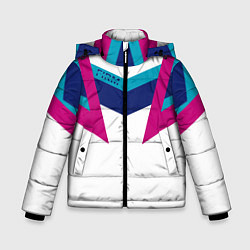 Куртка зимняя для мальчика FIRM белый спортик, цвет: 3D-красный