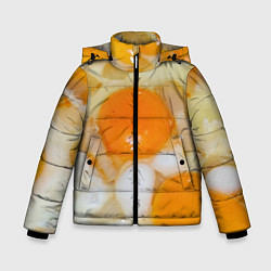 Куртка зимняя для мальчика Яичница с салом, цвет: 3D-черный