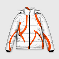 Зимняя куртка для мальчика Огненные красные полосы