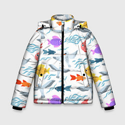 Зимняя куртка для мальчика Рыбки и чайки